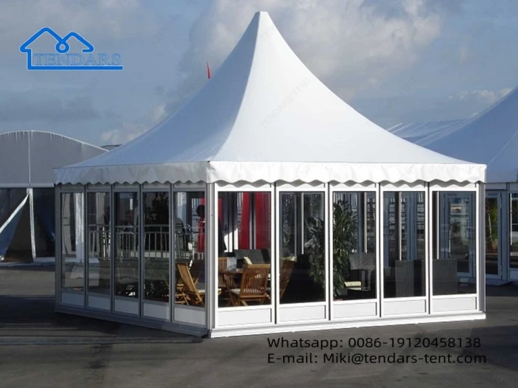 Sou entènèt jwèt Pointed Glass Pagoda tant