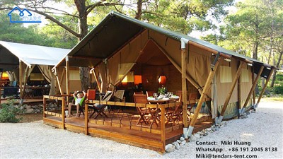 Sou entènèt jwèt Luxury Tant Randevou Safari